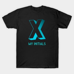 Letter X Initials Unique Name T-Shirt T-Shirt